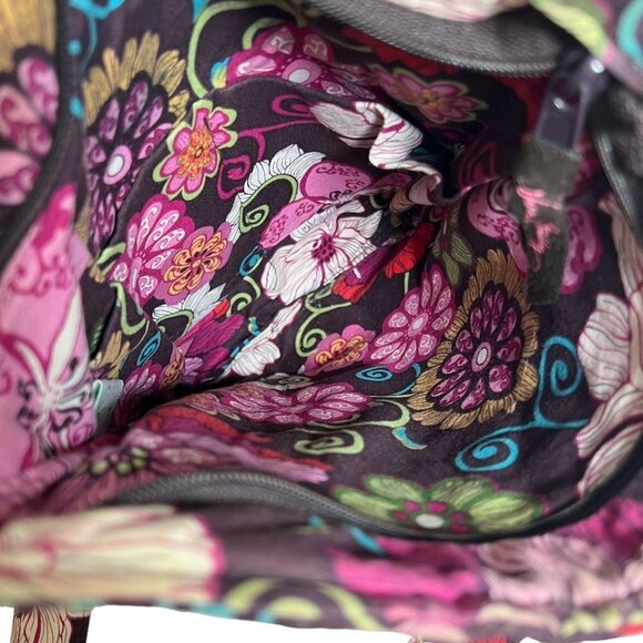 VERA BRADLEY Mod Floral Pink Hipster Crossbody Messenger Bag Floral Quilted - Picture 6 of 16